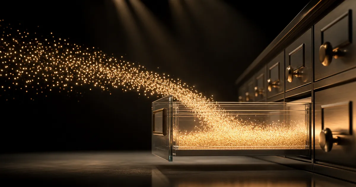 Lichtpuntjes die een glazen lade vullen: het automatische geheugen van ChatGPT met Dreaming V3