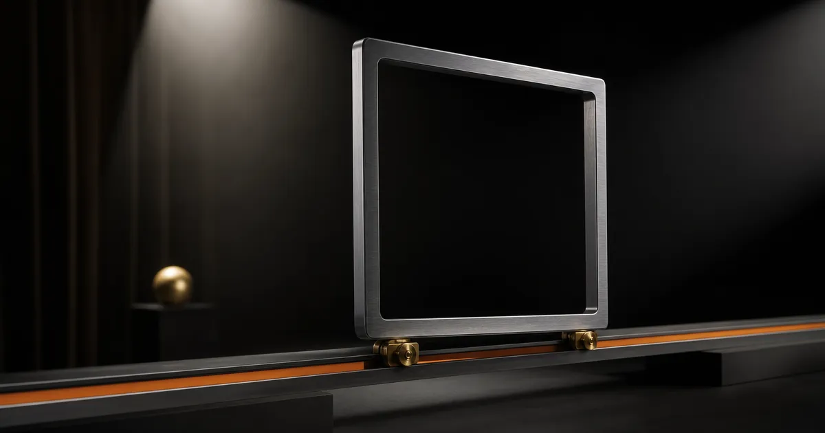 Lichtgewicht metalen raamframe op een rail met oranje streep: Cloudflare Kitesurf, de browser voor AI-agents